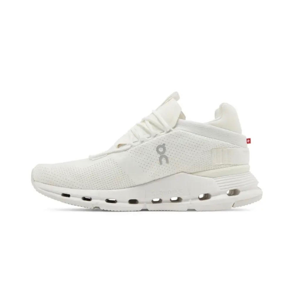 On Running Cloudnova Undyed White Sneakers Women's 10.5 All White CloudTec Shoes